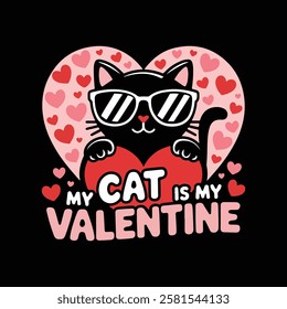 my cat is my valentine design