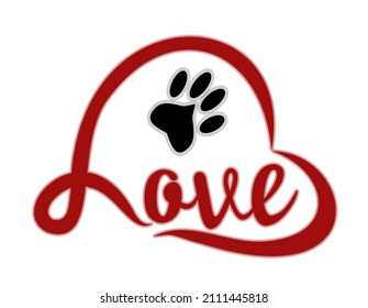 My cat is my valentine, love banner, vector illustration	