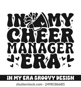 In my cheer manager era groovy retro, cheer family designs