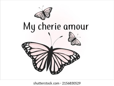 my cherie amour pink butterfly