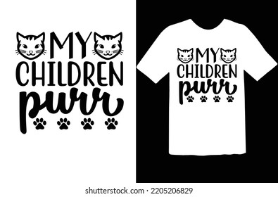 My children purr svg design