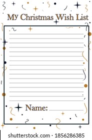 My Christmas Wish List for print