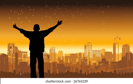 It's my city, vector illustration for your design