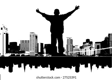 It's my city, vector illustration for your design