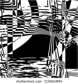my composition of mono color expression graphic vector design