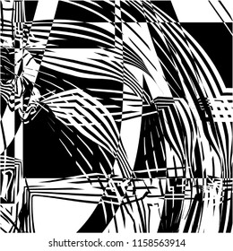 my composition of mono color expression graphic vector design