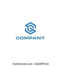 my concept is to make a simple GS hexagon symbol with a modern touch.