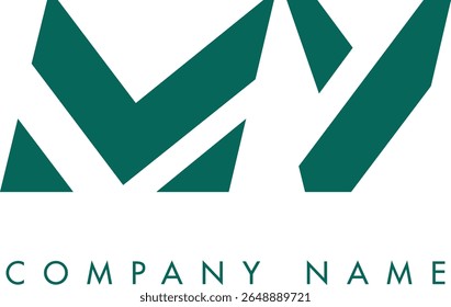 MY creative modern abstract letter logo vector design. Usable for your company or business and brand identity.