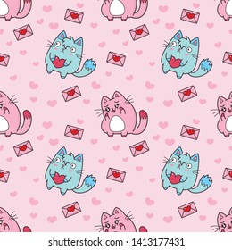 My Cute Cat seamless patterns