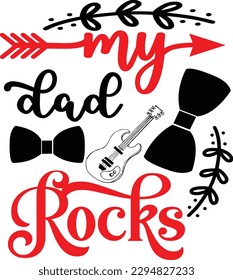 my dad rocks svg, Dad svg design ,Father's day svg design