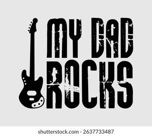 My Dad Rocks, Thank you, Love you, For my dear daddy lettering quotes, decorative phrases. EPS vector illustration for prints, cutting designs