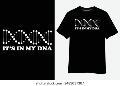 It's In My DNA Italian Fingerprint T-Shirt Design