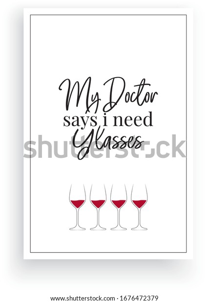 My Doctor Says Need Glasses Vector Stock Vector (Royalty Free ...