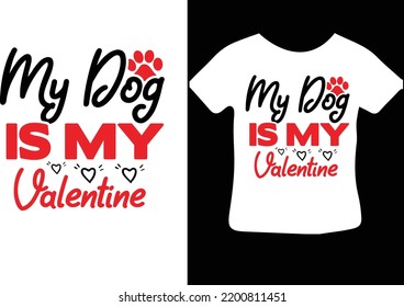 Mein Hund ist mein Valentine Svg Design