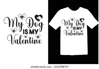 Mein Hund ist mein Valentine Svg Design