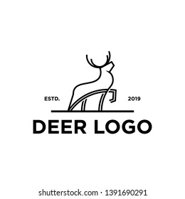 My Elegant deer logo design