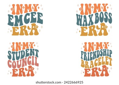 In meiner Emcee-Ära, in meiner WachsbosenzÄra, in meiner Studentenrat-Ära, in meiner Freundschaftsbracelet-Ära Retro-T-Shirt