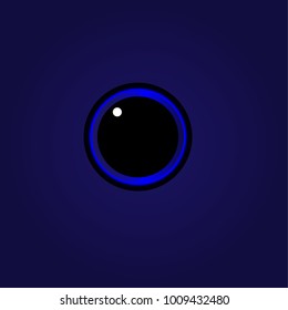my eye blue background