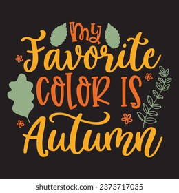 My favorite color is autumn