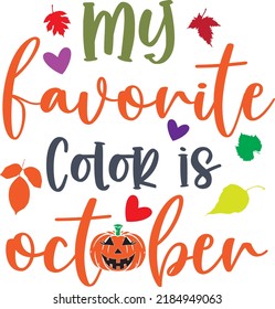 My Favorite Color is October