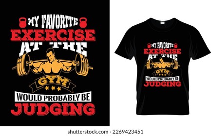 MI EJERCICIO FAVORITO... PLANTILLA DE DISEÑO DE CAMISETAS