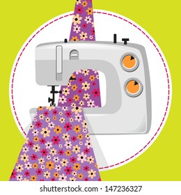 my favorite hobby. sewing. sew on a sewing machine