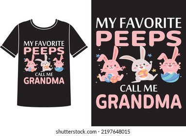 My favorite peeps t-shirt design template