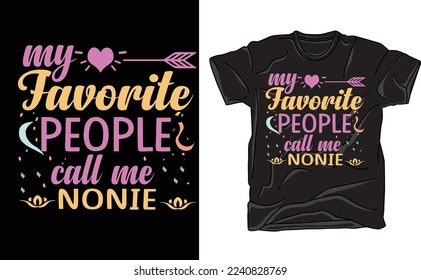 my favorite people call me nonie