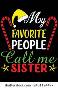 My Favorite People Call Me Sister eps cut file for cutting machine