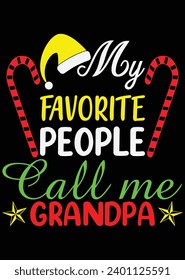 My Favorite People Call Me Grandpa eps cut file for cutting machine