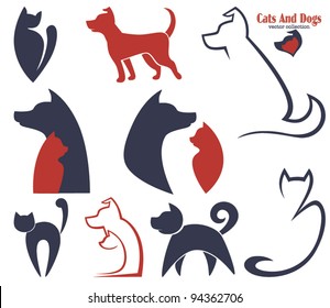 my favorite pet, vector collection of animals symbols