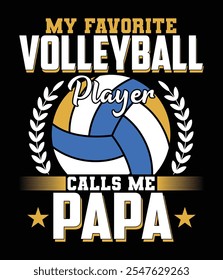 Meu Jogador De Voleibol Favorito Me Chama De Papa Eps Design.