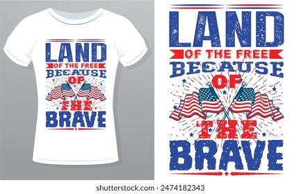 My first 4th of July or your family's 4th of July or home of the free because of the brave Roylrti free vector Design