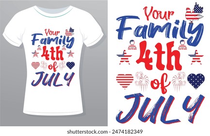 My first 4th of July or your family's 4th of July or home of the free because of the brave Roylrti free vector Design