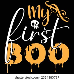 My First Boo, design and vector file.