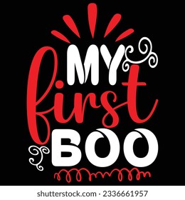 My First Boo, design and vector file.