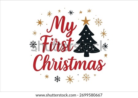 My first christmas design with a dark green tree and gold sparkles