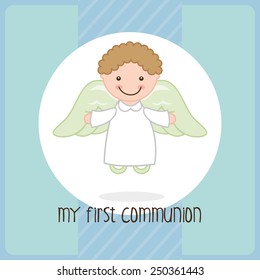 my first communion design, vector illustration eps10 graphic 