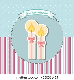 my first communion design, vector illustration eps10 graphic 