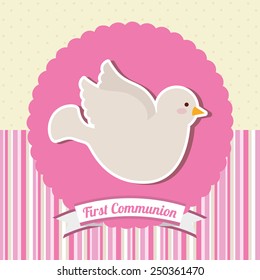 my first communion design, vector illustration eps10 graphic 