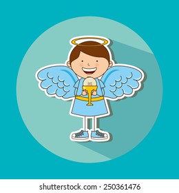 my first communion design, vector illustration eps10 graphic 