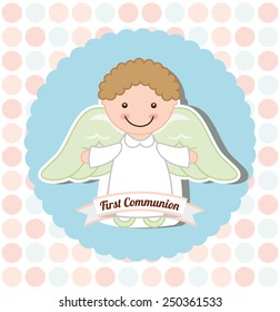 my first communion design, vector illustration eps10 graphic 