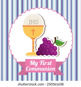 my first communion design, vector illustration eps10 graphic 