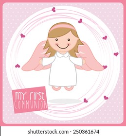 my first communion design, vector illustration eps10 graphic 