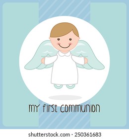 my first communion design, vector illustration eps10 graphic 