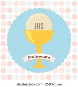 my first communion design, vector illustration eps10 graphic 