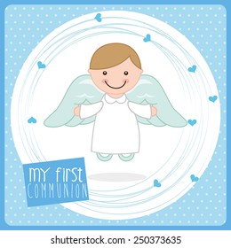 my first communion design, vector illustration eps10 graphic 