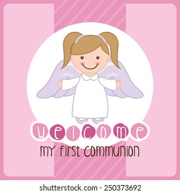 my first communion design, vector illustration eps10 graphic 