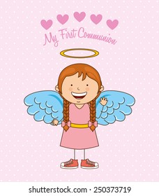 my first communion design, vector illustration eps10 graphic 