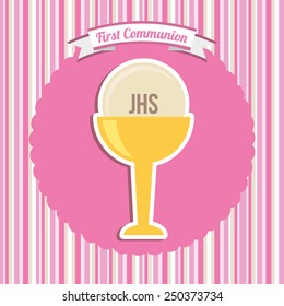 my first communion design, vector illustration eps10 graphic 
